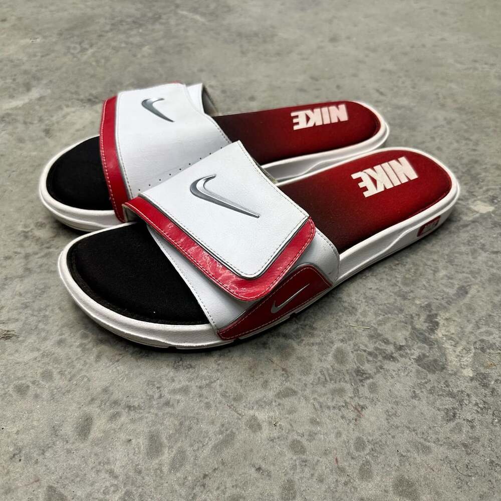 2013 Nike Comfort 2 Slides - Sport Red/White - Size 13